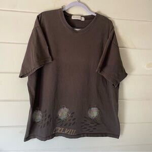 Blue Fish Brown Short Sleeve Graphic Tee